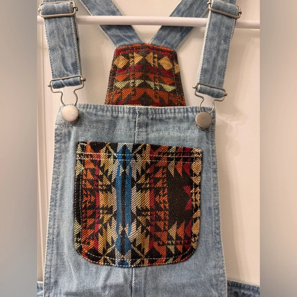 Forever 21 Light Blue Denim Overalls Size Small - Picture 2 of 4